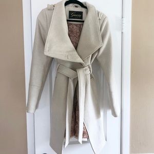 Women’s Ivory Guess Peacoat